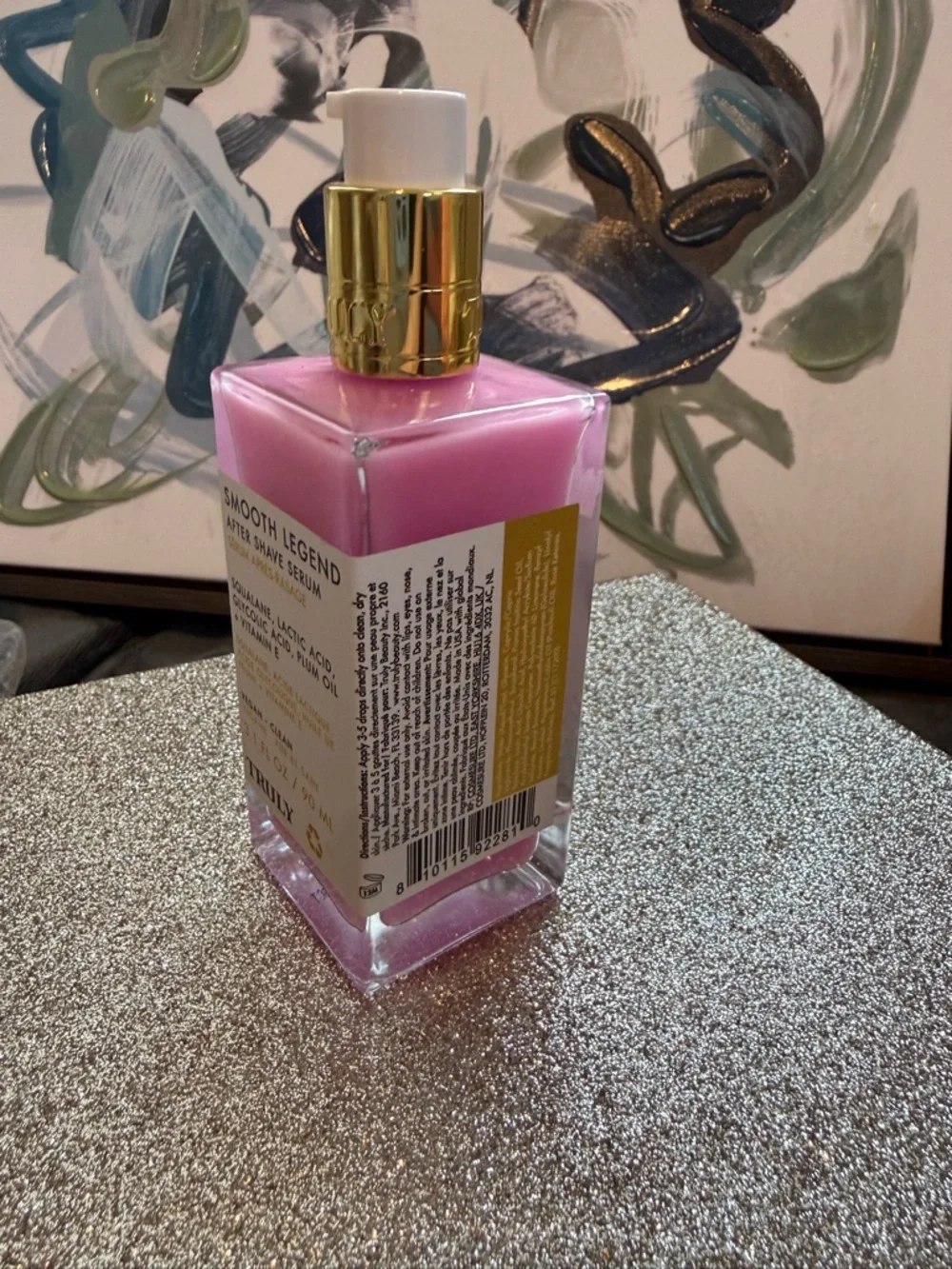 *NEW 3.1oz* TRULY Smooth Legend After Shave Serum - Pink with Gold Pump